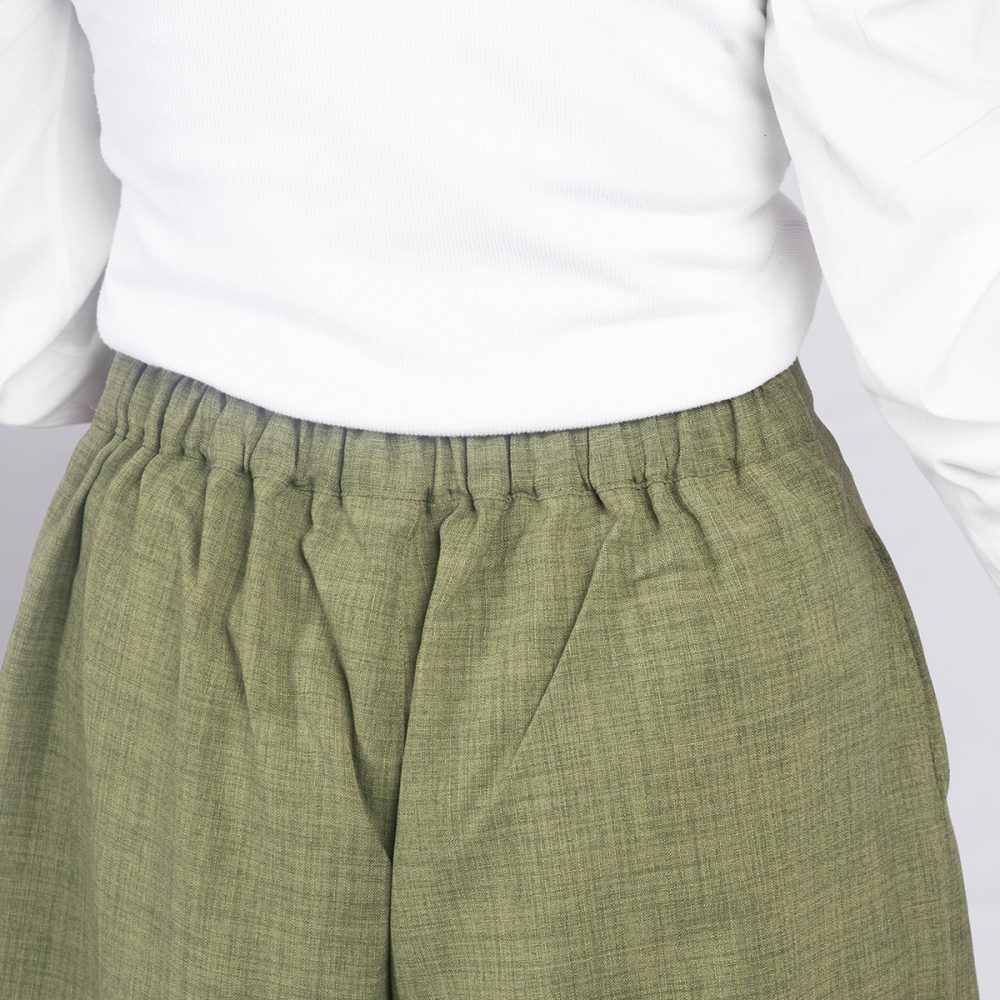 Green Wide Leg Pants Linen - Image 3